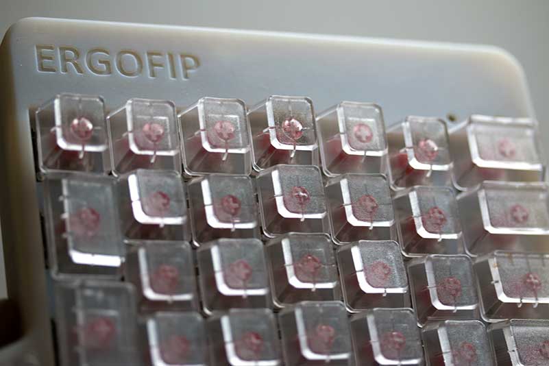 Ergofip blank keyboard